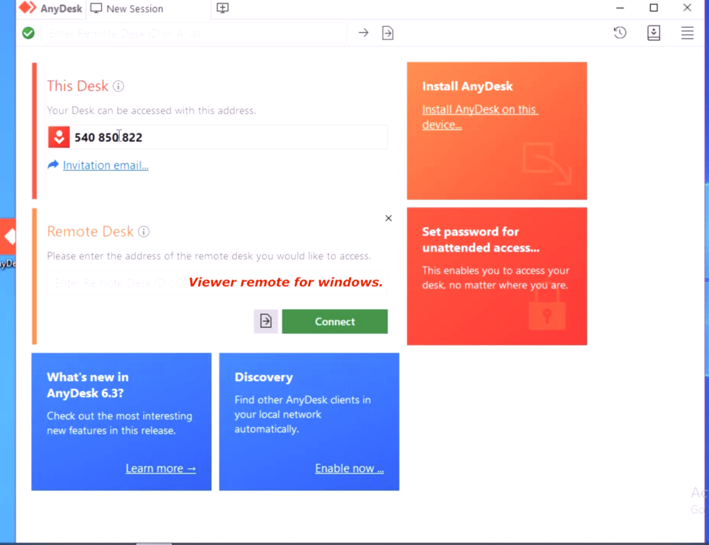 Viewer remote for windows. PCB Réalisation